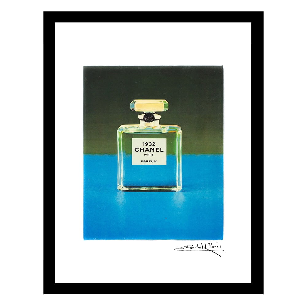 Transparent Fashion Glam Perfume Bottle - Framed Print