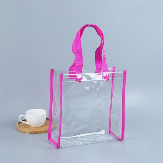 Transparent Fashion Tote Bag Versatile Carryall For Women's Daily Use Gym Workout Beach Travel And Shopping Trips