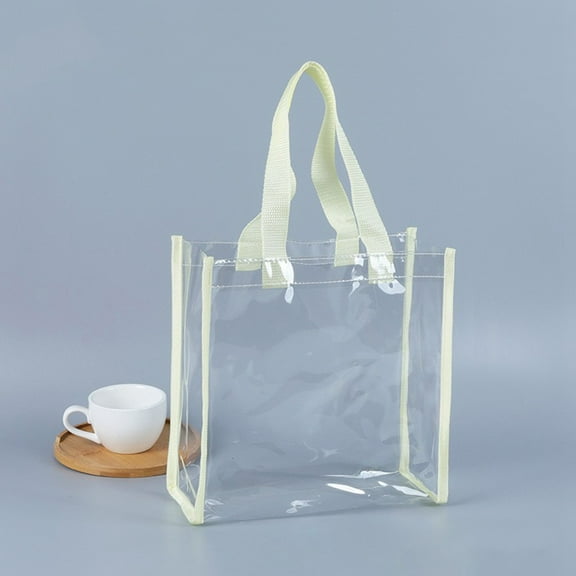 Transparent Fashion Tote Bag Versatile Carryall For Women's Daily Use Gym Workout Beach Travel And Shopping Trips