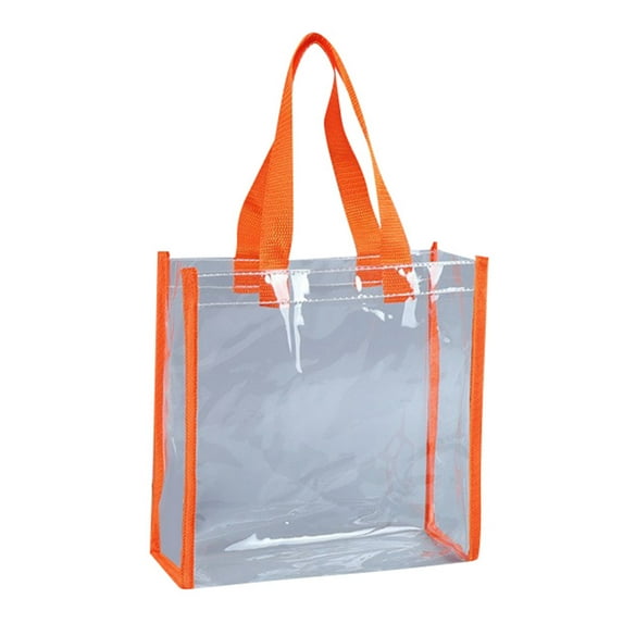 Transparent Fashion Tote Shoulder Bag For Women Beach Gym Shopping Travel
