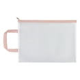 thumbnail image 1 of Transparent File Holder Zipper Bag with Handle PVC Waterproof Large Capacity Document Storage Bag Office Supplies, 1 of 8