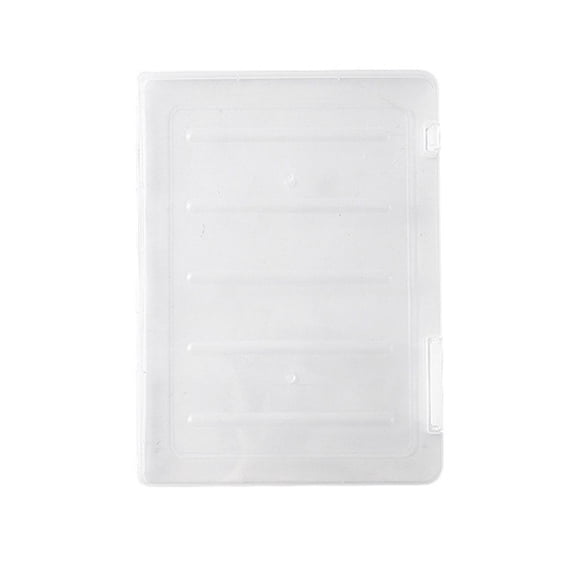 Transparent File Storage Box with Buckle Closure | Clear ID Document Organizer for Home & Office | Stackable Student Desk Storage for Papers & Certificates