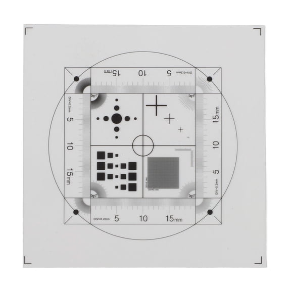 Transparent Film Calibration Micrometer for Microscope Software 45x45mm, 0 1mm Thickness