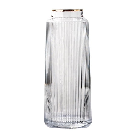 Transparent Flower Vases Tall Thickened Crystal Glass Hydroponics Flower Vase Clear 30cm