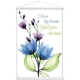 thumbnail image 1 of Transparent Flowers - Dreams Wall Poster with Wooden Magnetic Frame, 22.375" x 34", 1 of 5