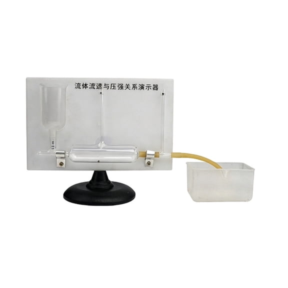 Transparent Fluid Pressure Teaching Apparatus for Physics Lessons with Visible Observation Tubes and Classroom Lab Use