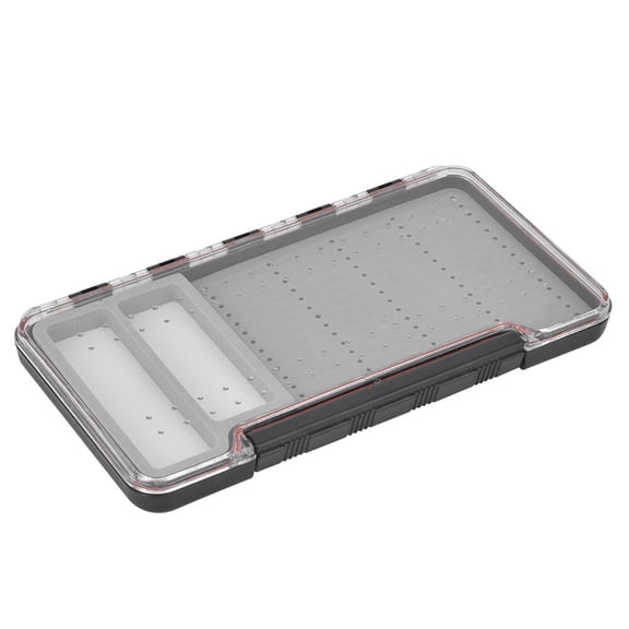 Transparent Fly Lure Box Magnetic Bait Storage Case Container Organizer For Fishing Parts Large Capacity Clear Plastic Waterproof Tackle Box Tool Accessory Essential Gear 7.48 in / 19 cm