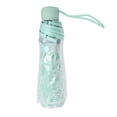 thumbnail image 1 of Transparent Folding Umbrella with Cherry Blossom Pattern, Windproof Compact Rain Umbrella for Women, Manual Open, 36.6 inches / 93 cm, Light Green Color, 1 of 9