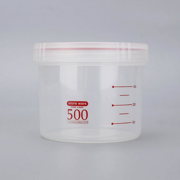 Transparent Food Storage Container under $5! Yrmaups Transparent Food Storage Container, Airtight Snack Can for Kitchen Pantry, Stackable Grain Storage Jar for Refrigerator