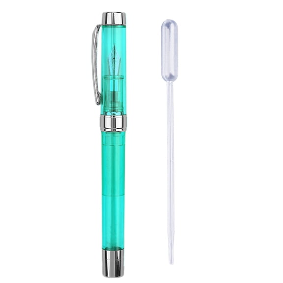 Transparent Fountain Pen Calligraphy Pen /F for Write Smoothly Clogged Acrylic Pen Body