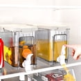 thumbnail image 1 of Transparent Fridge Drink Dispenser, 4L Leakproof Cold Kettle with Spigot, Large Beverage Container for Iced Tea Juice Party Use, 1 of 7