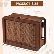 Wooden Piggy Bank for Kids & Adults, Transparent Front Coin Bank with Large Capacity, Money Saving Box for Real Money & Home Decoration