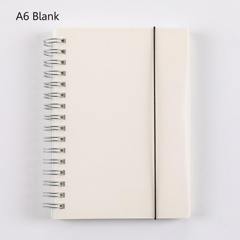 Note Book 1 Ria Transparent Frosted Coil Hand Book Grid Blank Horizontal Line Dot ...