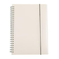 Transparent Frosted Cover Lattice Journal Notebook, Coil Bound Blank Line Diary For Writing Sketching & Note Taking