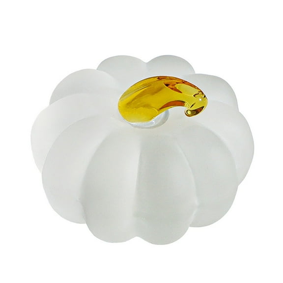 Transparent Frosted Pumpkin For Crystal Fruit And Vegetable Ornaments Decorations Frosted Smile Home