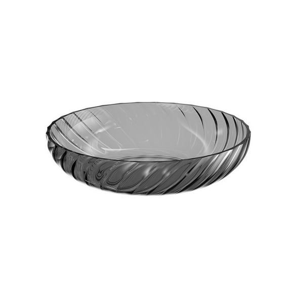 Transparent Fruit Bowl - Large Opening Design, Thickened Crystal Clear Snack Bowl for Living Room, Tea Table, Safe Food Contact Material, Easy to Clean