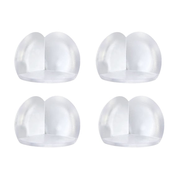 Transparent Furniture Corner Protector Pads - Adhesive Edge Guards for Table and Desk Safety - Anti Crash Bumper Stickers for Sharp Corners