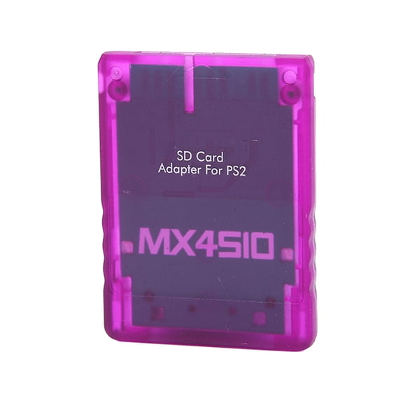 Transparent Game Console Storage Card Reader for PS2 FAT - Memory Card Adapter and Plug Play Gaming Extension Pack (13 x 13 x 2 inches / 33.0 x 33.0 x 5.1 cm)