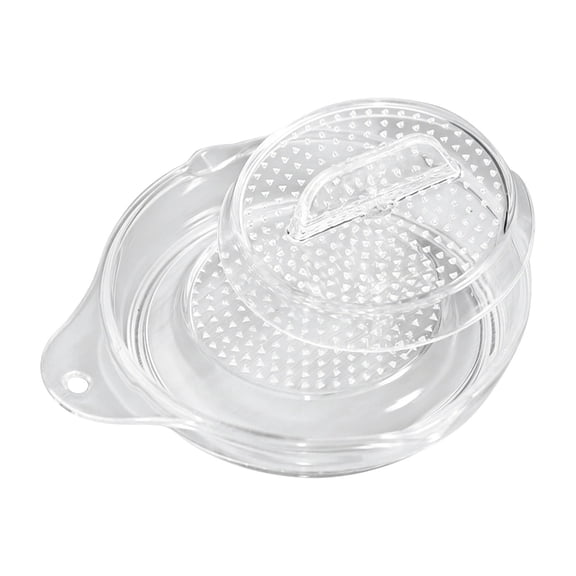 Transparent Garlic Grater Plate, Grating Dish For Ginger And Cheese, Kitchen Tool For Easy Minced Garlic (Clear ,11*10*3CM)