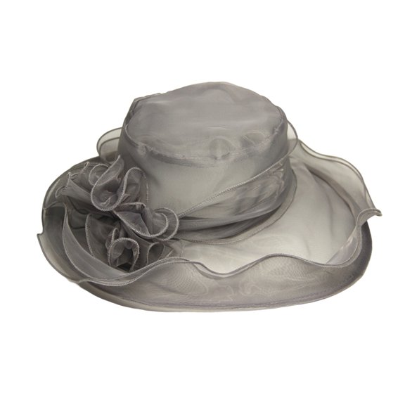 Transparent Gauze Flower Shape Decoration Solid Color Vintage Elegant Wedding Dance Royal Sunscreen Princess Style Hat