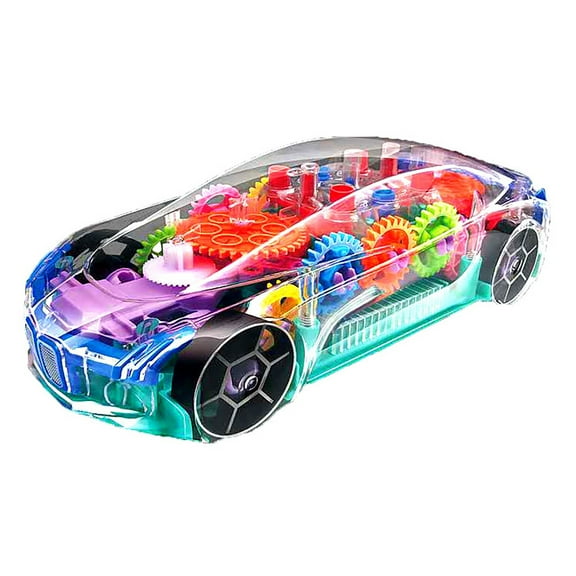 Transparent Gear Concept Car Children's Toy Car Electric Music Light Universal Concept Car