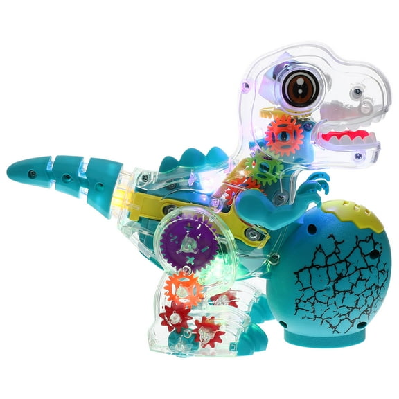 WRITWAA Simulation Model Dinosaur Toy Assorted Colors Walking Function Music Light for Toddlers