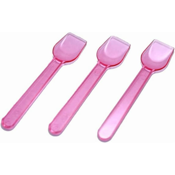 Transparent Gelato Spoon - 3000 Count (Pink)