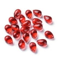 thumbnail image 1 of Transparent Glass Beads Top Drilled Beads Teardrop Red, 1 of 3