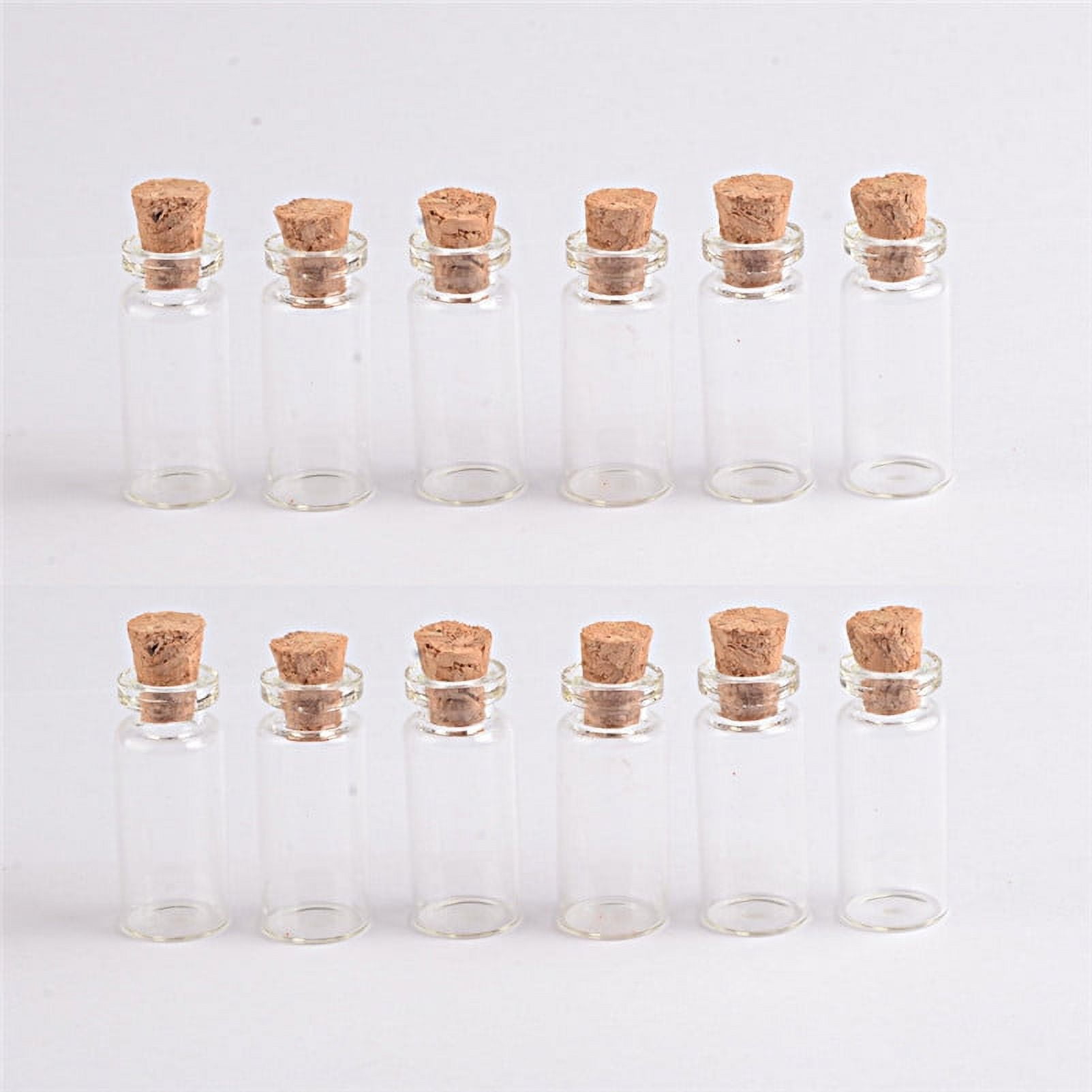 Transparent Glass Bottles With Cork 1.4ml Breakable Glass Bottle Prop
