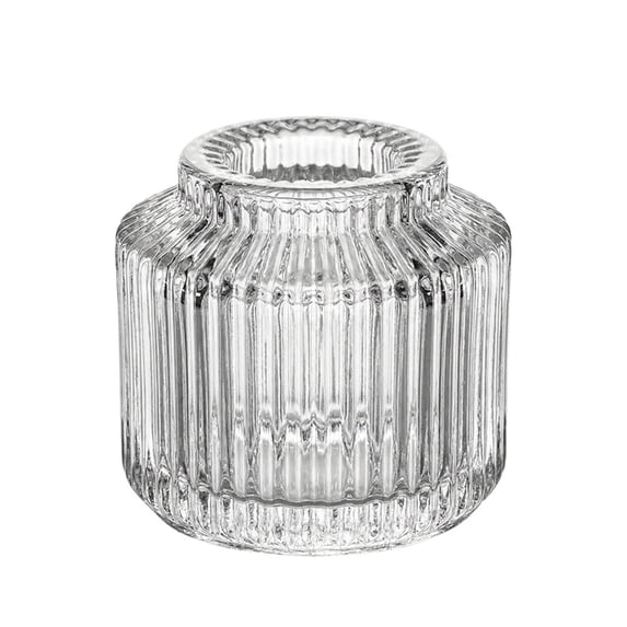 Transparent Glass Candle Holder Table Decoration For Taper Candles Home Dining Fireplace Decor