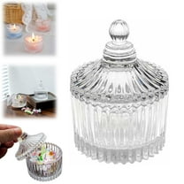 Transparent Glass Candy Jar With Lid Halloween Home Party Wedding Decor Candy Bowl Jar Storage Dish