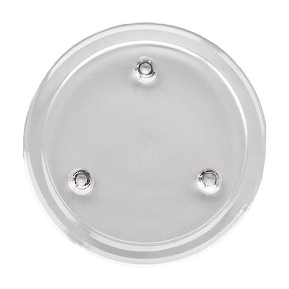 Transparent Glass Coaster Holder Set Glass Round Ca​ndle Plates Cup Mat