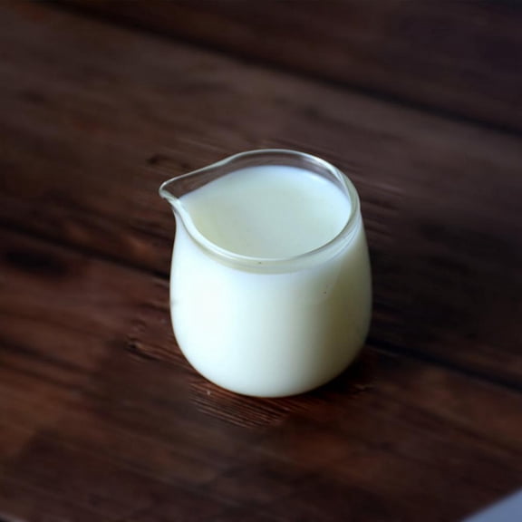 Transparent Glass Creamer, 1.7oz Mini Coffee Milk Creamer Pitcher.