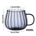 thumbnail image 1 of Transparent Glass Cup Creative Coffee Tea Drinks Dessert Breakfast Milk Cup Glass Mugs Handle Drinkware Couple Gifts (grey,400ml), 1 of 7