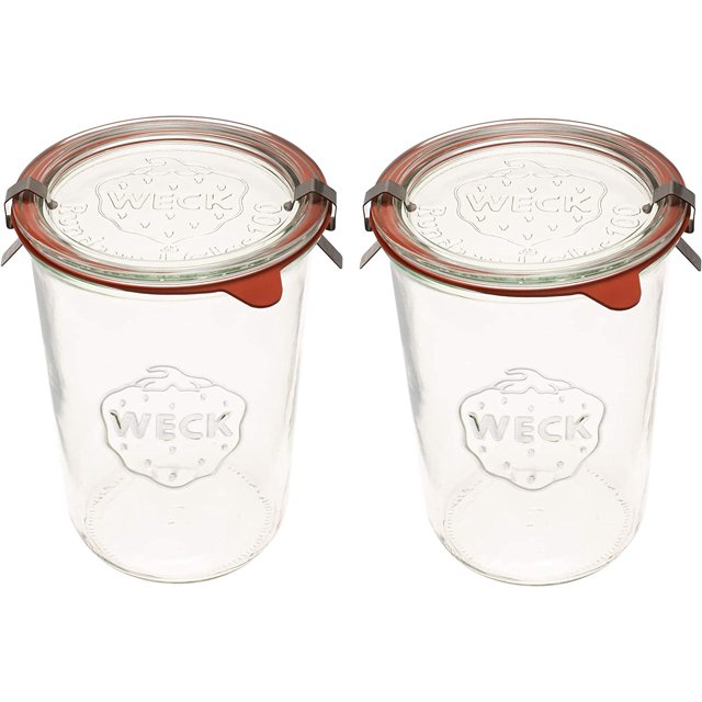 Transparent Glass Mold Jars EcoFriendly Food & Yogurt Storage Wide