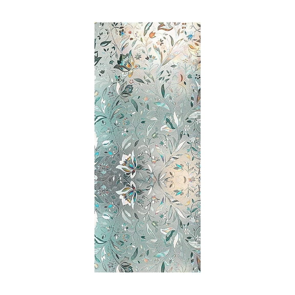 Transparent Glass Window Film with Textured Patterns – Easy Install Light-Filtering Privacy Film Perfect for Living Rooms, Bedrooms, Bathrooms, and Office Spaces