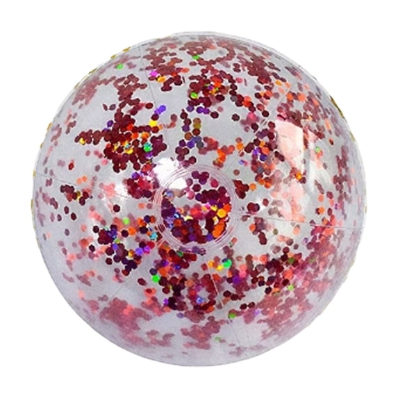 Transparent Glitter Inflatable Beach Ball PVC Sparkle Water Toy for Kids Adults Pool Party Beach Outdoor Summer Playing Games