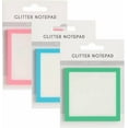 thumbnail image 1 of Transparent Glitter Self Adhesive Note Pads | Clear Sticky Memo Notepads | Cute Portable Stationery | Soft Color | Removable | For To Do List, Reminders | 50 Pack, 1 of 2