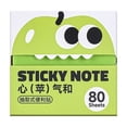 thumbnail image 1 of Transparent Glitter Sticky Notes, 1-Pack 3.1x3.1 Inch 80 Sheets Pop Up Dispenser, Clear Translucent Memo Pads for Bible Reading, 1 of 1
