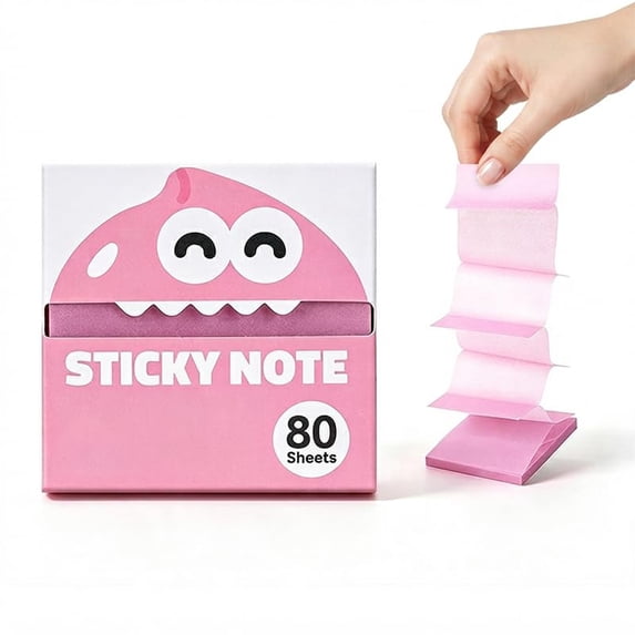 Transparent Glitter Sticky Notes, 3 x 3 Inch Waterproof Clear Notes ...