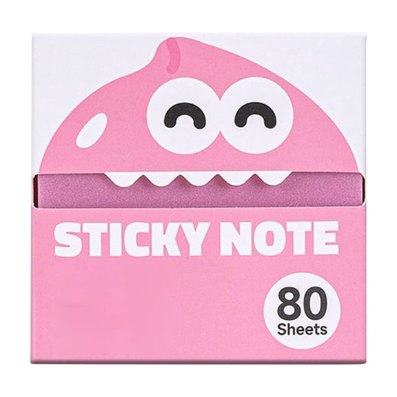Transparent Glitter Sticky Notes, 480 Sheets Cute Shimmer Sticky Notes for Journaling, Reading & Planning,Pink 1PCS