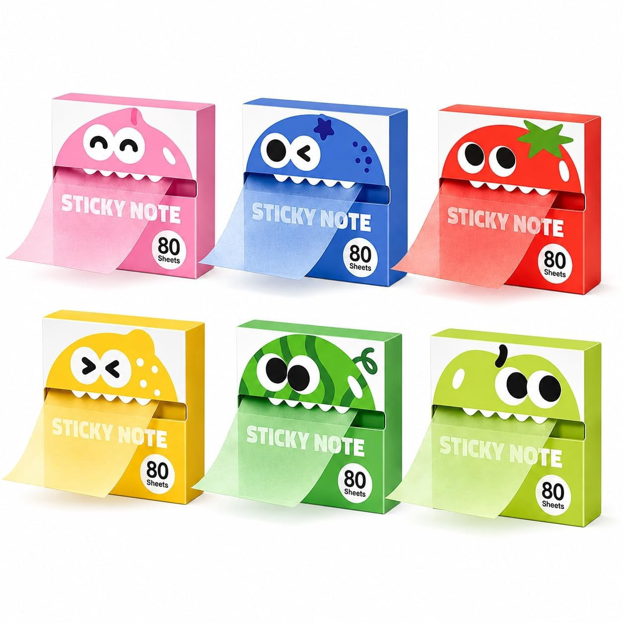 Transparent Glitter Sticky Notes, Pull-Out Sparkly Sticky Notes ...