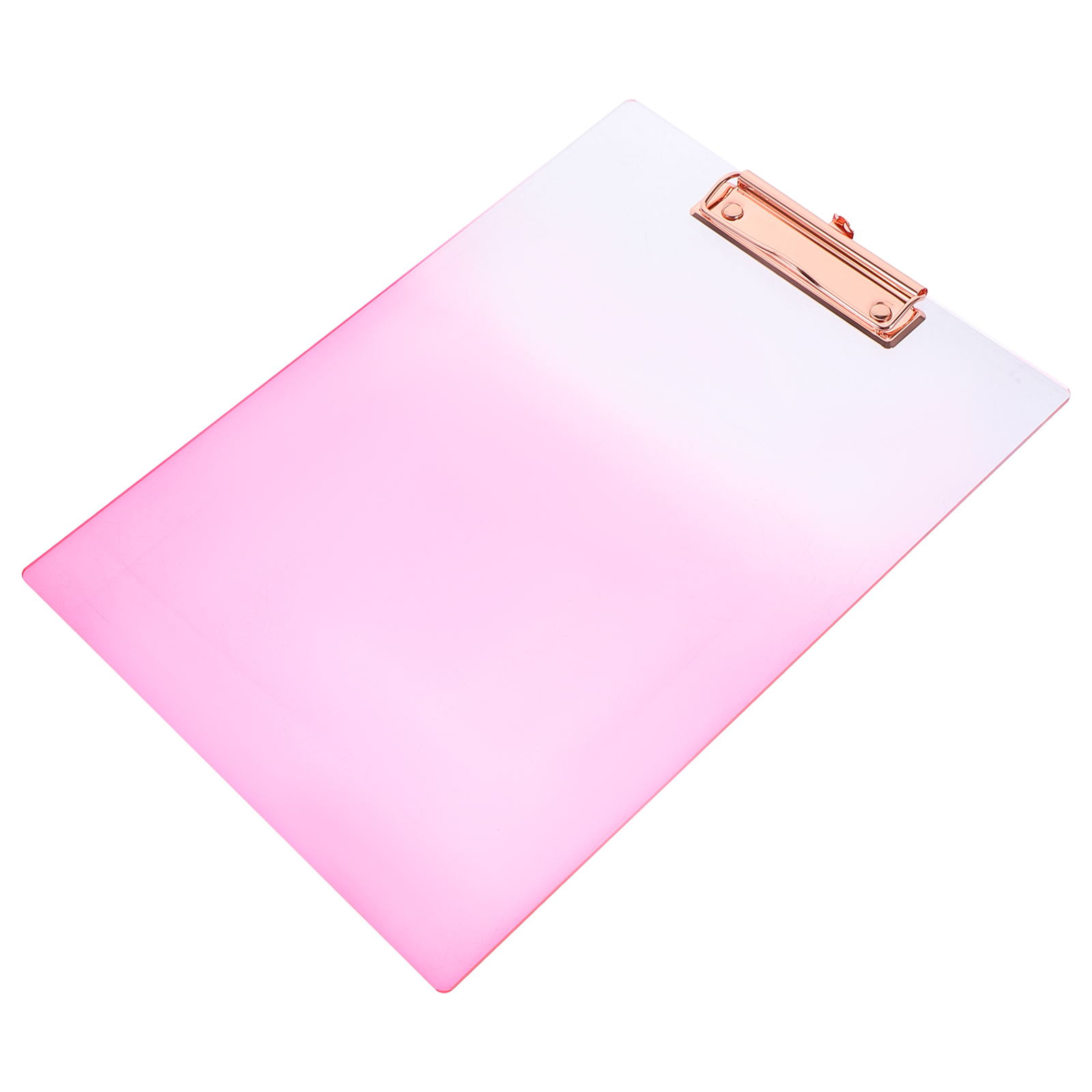 Transparent Gradient A4 Writing Pad Folder File Storage Organizing