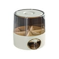 thumbnail image 1 of Storage Containers 6-Grid Rotating Grain Organizer with Drawers 360° Kitchen Dispenser for Rice and Dry Foods One-Click Output Durable Storage Solution, 1 of 4