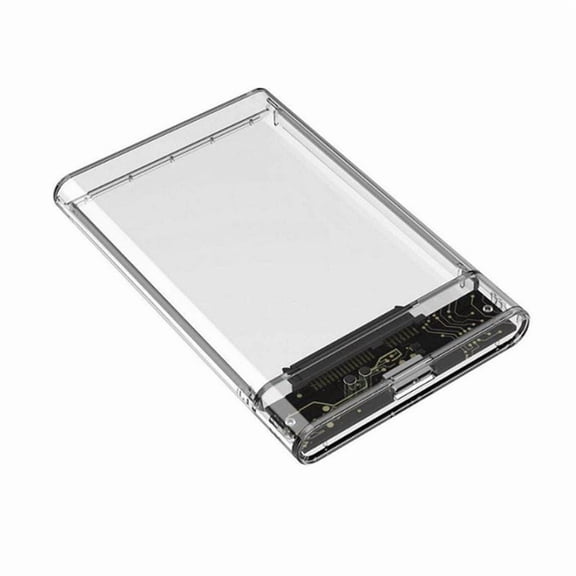 Transparent Gray HDD Case for Hard Box 2.5 Inch HDD Enclosure to USB 3.0 Type-C 3.1 External Hard Drive Case