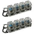 thumbnail image 1 of Transparent Gray Mechanical Key Clicker 2-Pack – with Dynamic Multicolor LED Effect, Satisfying Clicky Fidget Toy for Stress Relief & Focus, Battery Included, 1 of 9
