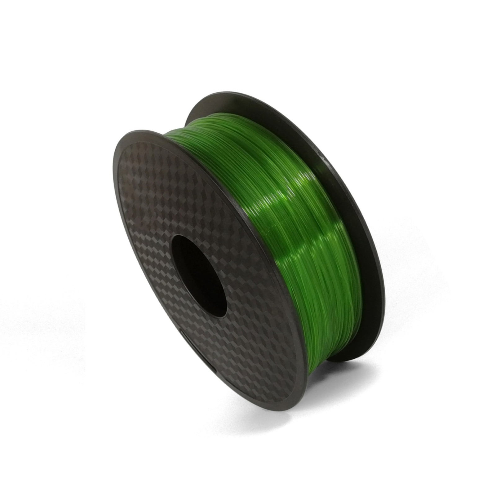 Transparent Green Filament for 3D Printer, ABS Carbon Fiber, 1.75mm +/-0.05mm, Printing Temperature 220-250 Degree, 1KG