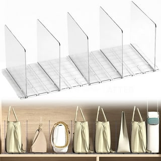  WOPPLXY Purse Organizer for Closet, Shelf Dividers for Closet  Organization, Adjustable Shelf Dividers for Closets Purse Storage  Organizer, Adjustable Spacing and Detachable : Home & Kitchen