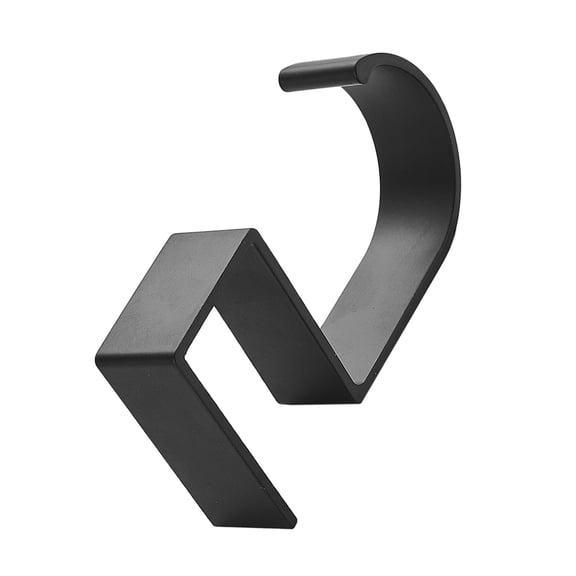 Portable Aluminum Alloy Desk Bag Holder Hook, Black Purse Hanger for Table Storage, Versatile Backpack Hook for Office and School Use