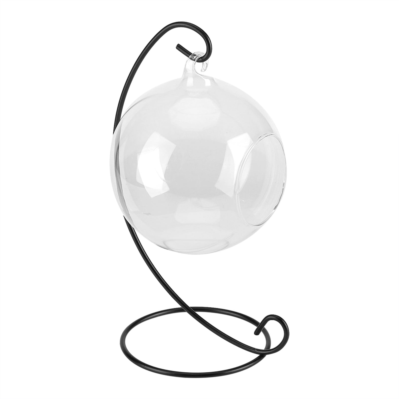 Transparent Hanging Glass Vase Large Terrarium with Frame for Air